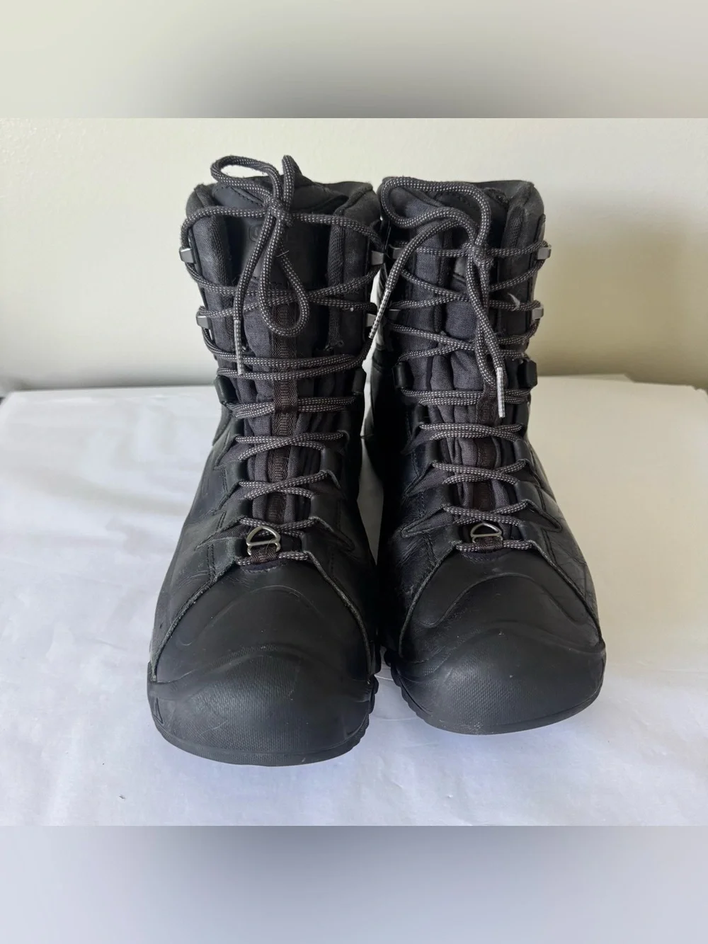 KEEN Size 13 Men’s Targhee Lace High Polar Waterproof Insulated Boots in Black